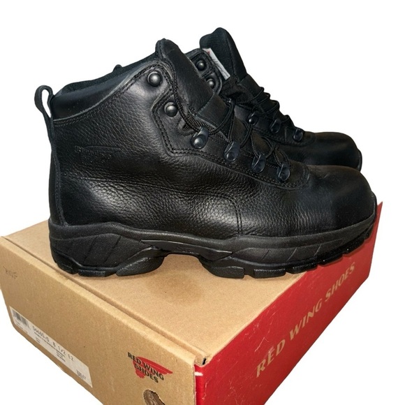 Red Wing Men's Size 8.5 Safety Work Boots Steel Toe Slip & Oil Resistant #6680 - Picture 1 of 8